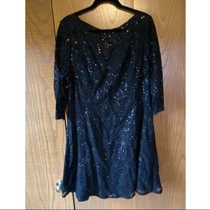 Black Sequined Dress